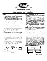 Предварительный просмотр 1 страницы Hunter 41535-01 Installation Instructions