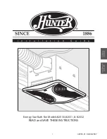 Hunter 42935-0 Installation Manual предпросмотр