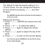 Preview for 25 page of Hunter 44155C Installation And Operation Manual