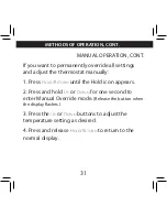 Preview for 31 page of Hunter 44277W Installation And Operation Manual