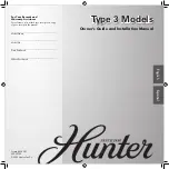 Предварительный просмотр 1 страницы Hunter 45003-01 Owner'S Manual And Installation Manual