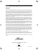 Preview for 20 page of Hunter 83002 Sona Owner'S Manual