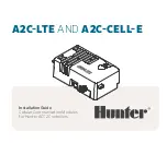 Preview for 1 page of Hunter A2C-CELL-E Installation Manual