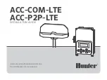 Предварительный просмотр 1 страницы Hunter ACC-COM-LTE Installation Manual