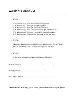 Preview for 3 page of Hunter ACC Series Troubleshooting And Warranty