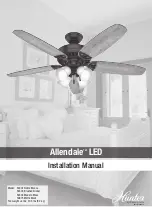 Предварительный просмотр 1 страницы Hunter Allendale LED 53302 Installation Manual