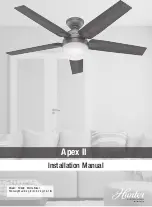 Предварительный просмотр 1 страницы Hunter Apex II Installation Manual