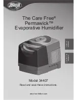 Hunter Care Free Permawick 34407 Instructions Manual preview