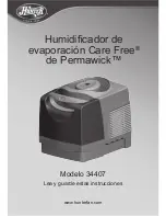 Предварительный просмотр 19 страницы Hunter Care Free Permawick 34407 Instructions Manual