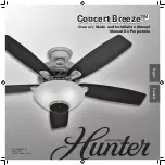 Предварительный просмотр 1 страницы Hunter Concert Breeze 45049-01 Owners And Installation Manual