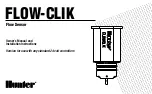 Hunter FLOW-CLIK Owner'S Manual And Installation Instructions предпросмотр