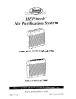 Предварительный просмотр 1 страницы Hunter HEPAtech 30055 Manual