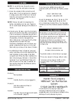 Preview for 6 page of Hunter HEPAtech 30708 Owner'S Manual