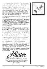 Preview for 10 page of Hunter HPQ15F-E Owner'S Manual