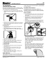 Preview for 1 page of Hunter Institutional Series Quick Start Manual