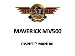 Hunter MAVERICK MV500 Owner'S Manual preview