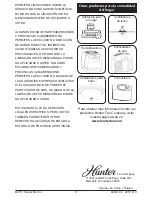 Предварительный просмотр 8 страницы Hunter PermaLife 30707 (Spanish) Manual Del Propietario