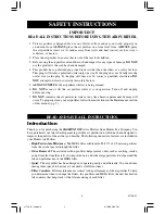 Preview for 3 page of Hunter QuietFLO 30216 Owner'S Manual