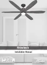 Hunter Rhinebeck 50769 Installation Manual preview