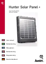 Предварительный просмотр 1 страницы Hunter Solar Panel Plus SP150 User Manual