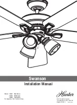 Hunter Swanson Installation Manual предпросмотр