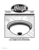 Предварительный просмотр 21 страницы Hunter WELLESLEY 82007 Installation Manual