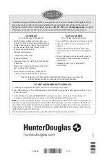 Preview for 32 page of HunterDouglas Duette PowerView Installation Operation Care