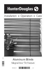 HunterDouglas Natural Elements Installation Operation Care preview