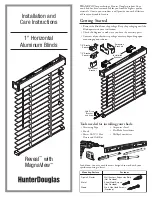 HunterDouglas Reveal with MagnaView Installation And Care Instructions preview