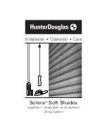 HunterDouglas Solera EasyRise Installation Operation Care preview