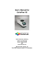 HunterLab ColorFlex EZ User Manual preview