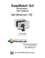 HunterLab EasyMatch QC User Manual предпросмотр