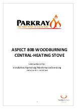 Preview for 1 page of Hunterstoves Group Parkray ASPECT 80B Instructions Manual