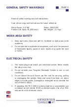 Предварительный просмотр 11 страницы Huntingdon Fusion Techniques Techweld MultiStrike TEG-1000 User Instructions