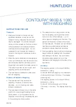 Preview for 1 page of Huntleigh CONTOURA 980B Instructions For Use