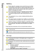 Предварительный просмотр 4 страницы Huntleigh D900 Instructions For Use Manual