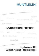 Huntleigh Hydroven 12 LymphAssist Homecare Instructions For Use Manual preview