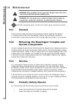 Preview for 72 page of Huntleigh Smartsigns Liteplus Instructions For Use Manual