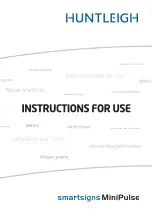 Huntleigh Smartsigns MiniPulse Instructions For Use Manual preview