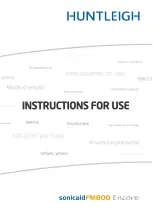 Huntleigh Sonicaid FM800 Series Instructions For Use Manual preview