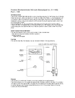 Preview for 1 page of Huntron Shortrack 90 User Manual