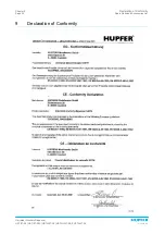 Предварительный просмотр 34 страницы Hupfer EUSTH/57-28 Operating Instructions Manual