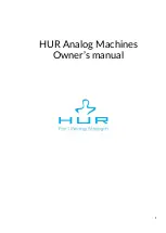 Предварительный просмотр 1 страницы HUR 3110 Owner'S Manual