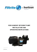 hurlcon Filtrite PZ303 Installation And Operating Instructions Manual preview