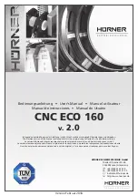 HURNER CNC ECO 160 User Manual предпросмотр