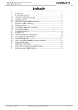 Preview for 3 page of HURNER HWT 125 SW 2.0 User Manual