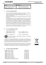 Preview for 20 page of HURNER HWT 160-M User Manual