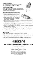 Предварительный просмотр 4 страницы Hurricane 736503 Owner'S Manual