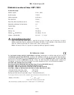 Предварительный просмотр 76 страницы Hurricane HSFI 1500 Operating Instructions Manual