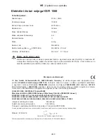 Предварительный просмотр 92 страницы Hurricane HSFI 1500 Operating Instructions Manual